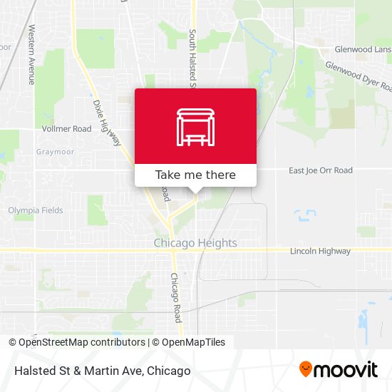 Mapa de Halsted St & Martin Ave