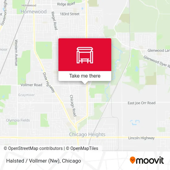 Halsted / Vollmer (Nw) map