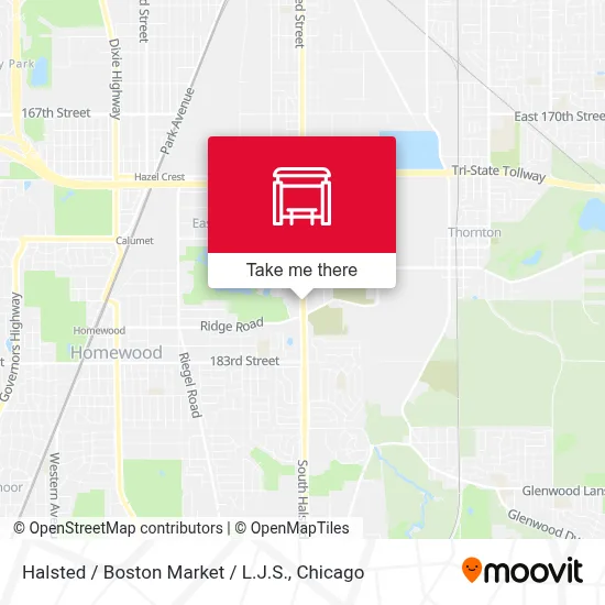 Halsted / Boston Market / L.J.S. map