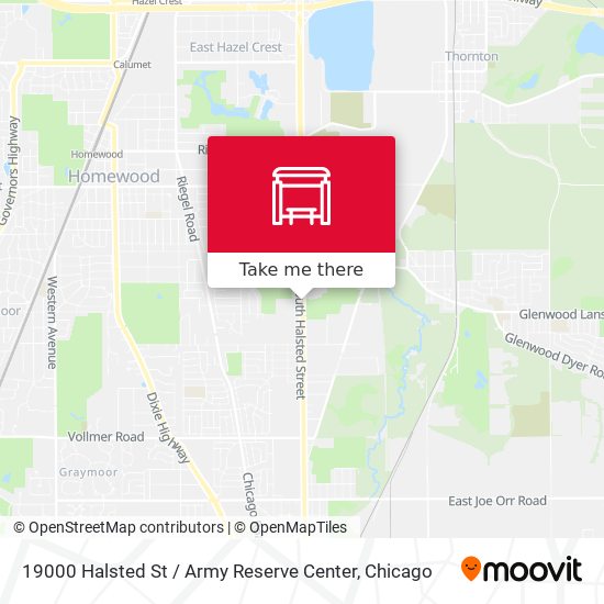 19000 Halsted St / Army Reserve Center map