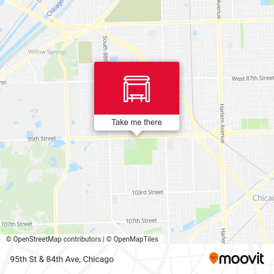 95th St & 84th Ave map