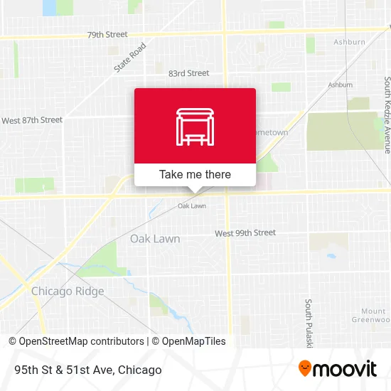 95th St & 51st Ave map