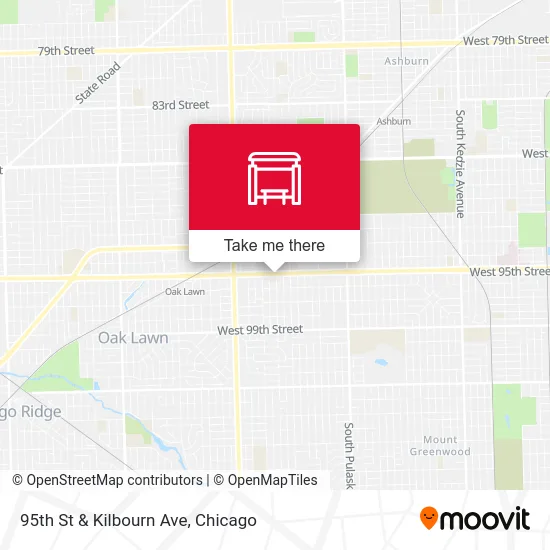 95th St & Kilbourn Ave map