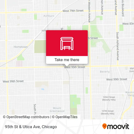 95th St & Utica Ave map