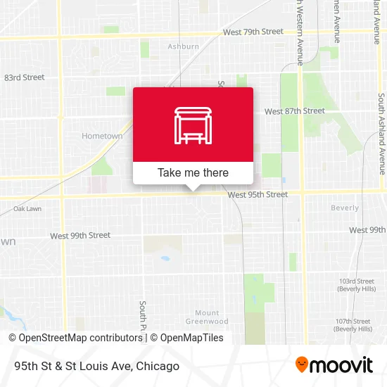 95th St & St Louis Ave map