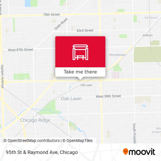 95th St & Raymond Ave map