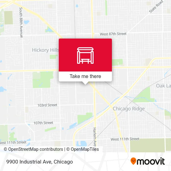 9900 Industrial Ave map