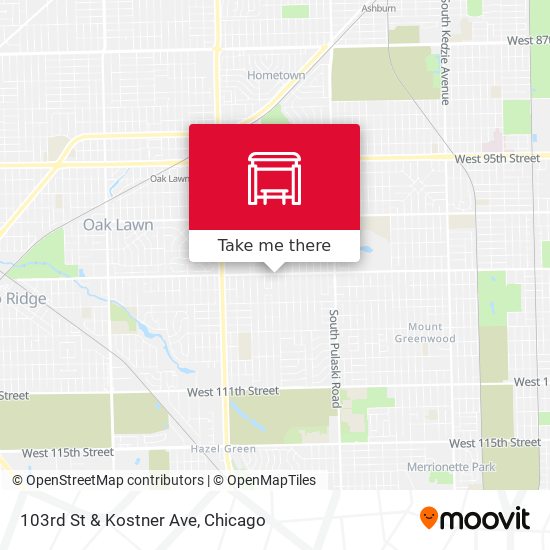 Mapa de 103rd St & Kostner Ave