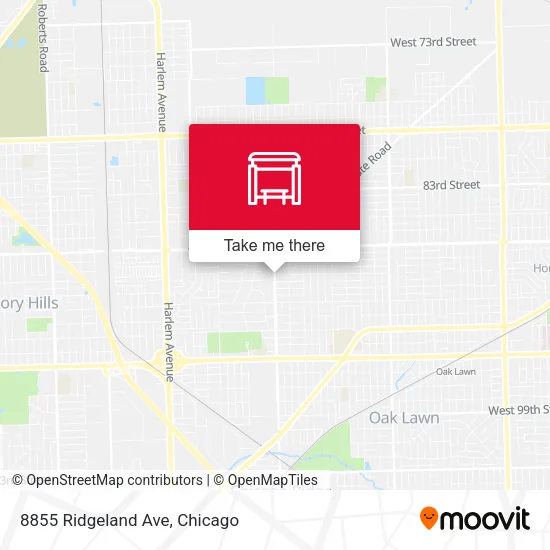8855 Ridgeland Ave map