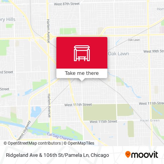 Ridgeland Ave & 106th St / Pamela Ln map