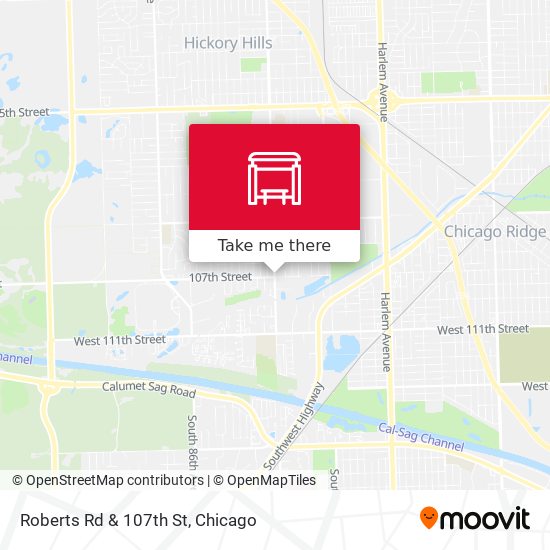 Roberts Rd & 107th St map