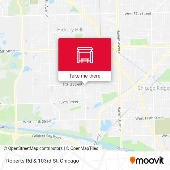Roberts Rd & 103rd St map