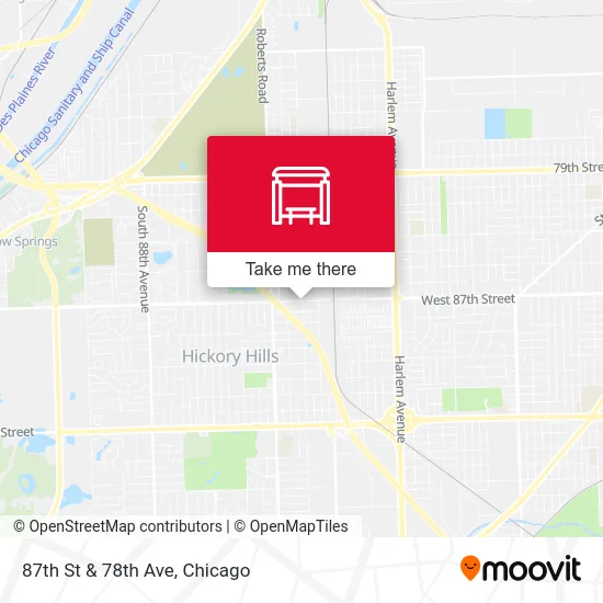 87th St & 78th Ave map