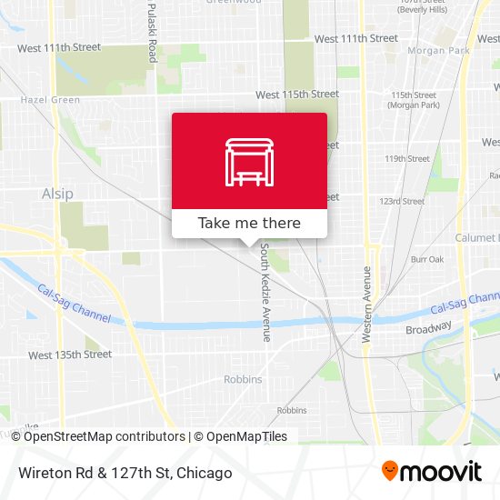 Wireton Rd & 127th St map