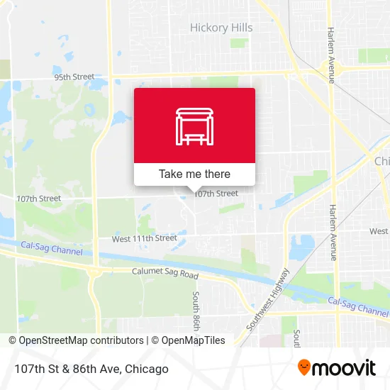 107th St & 86th Ave map