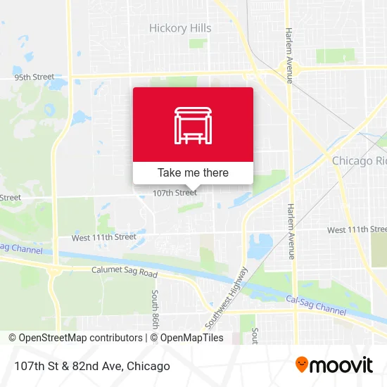 107th St & 82nd Ave map