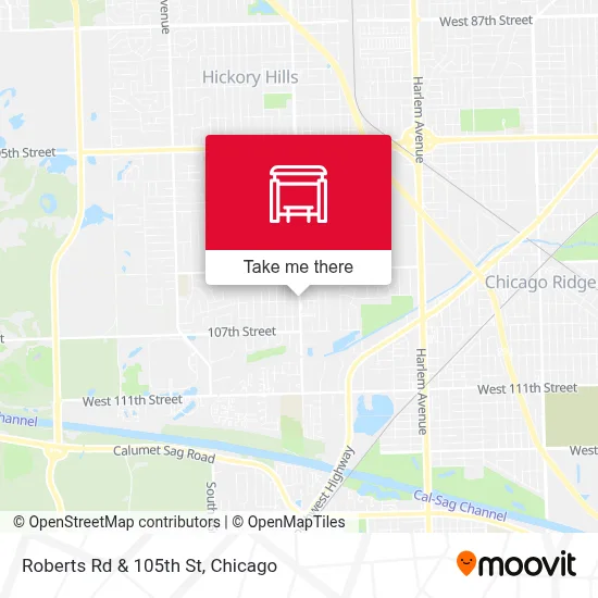 Roberts Rd & 105th St map