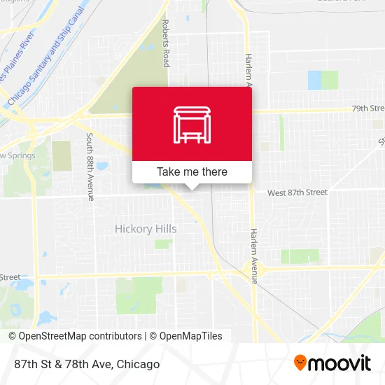 87th St & 78th Ave map