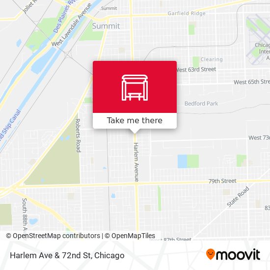 Mapa de Harlem Ave & 72nd St