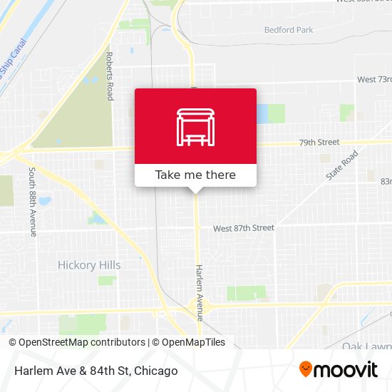 Mapa de Harlem Ave & 84th St
