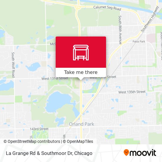 La Grange Rd & Southmoor Dr map