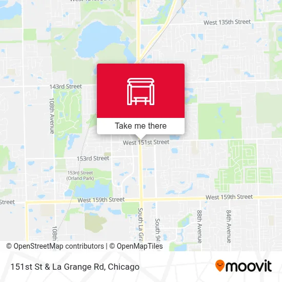 151st St & La Grange Rd map