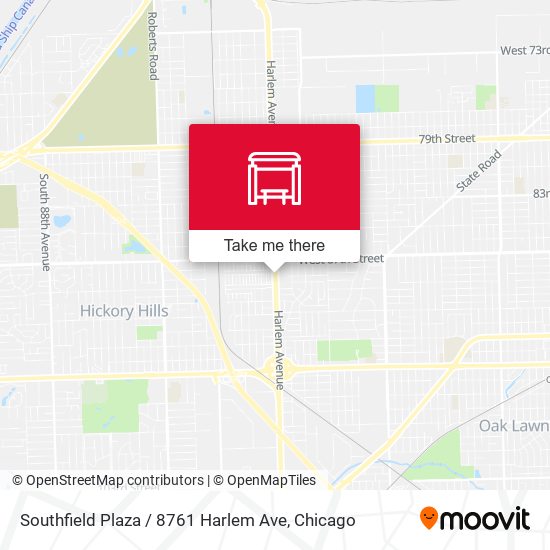 Mapa de Southfield Plaza / 8761 Harlem Ave