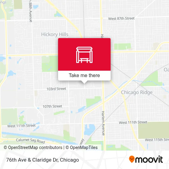 76th Ave & Claridge Dr map