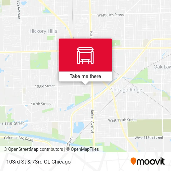 103rd St & 73rd Ct map
