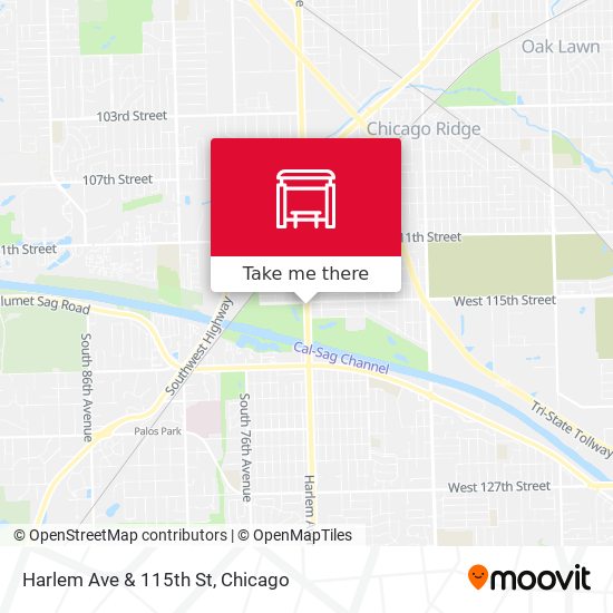 Mapa de Harlem Ave & 115th St