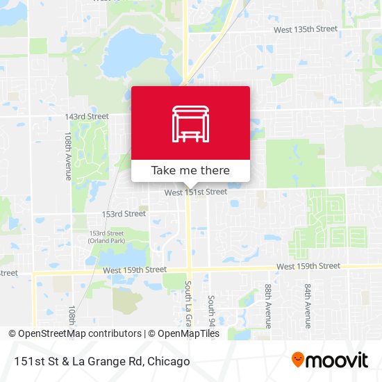 151st St & La Grange Rd map