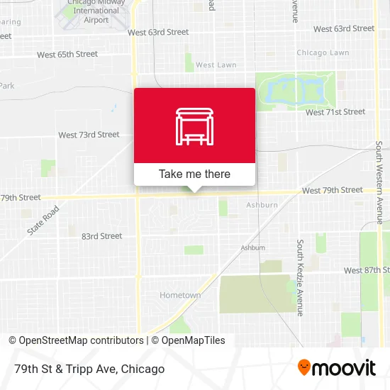 79th St & Tripp Ave map