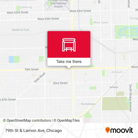 79th St & Lamon Ave map