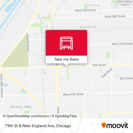 79th St & New England Ave map