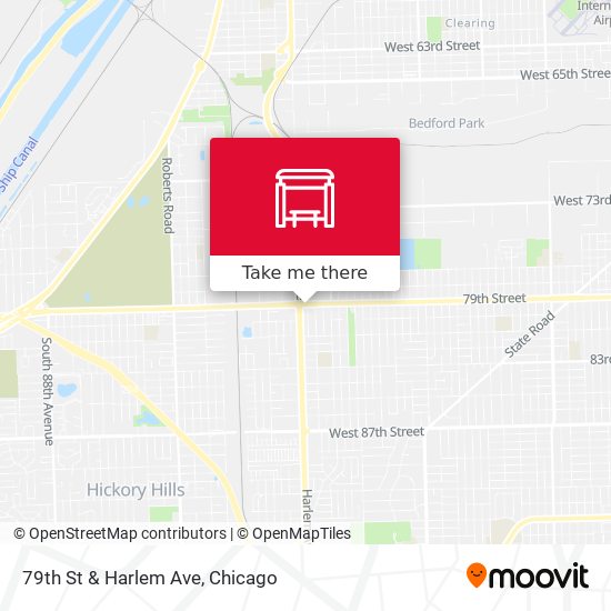 79th St & Harlem Ave map