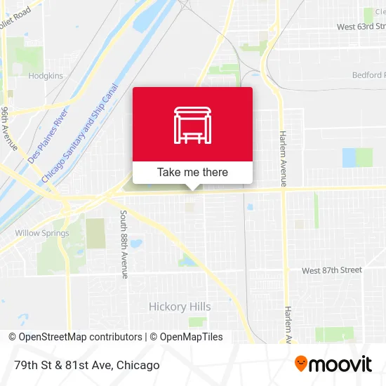 79th St & 81st Ave map