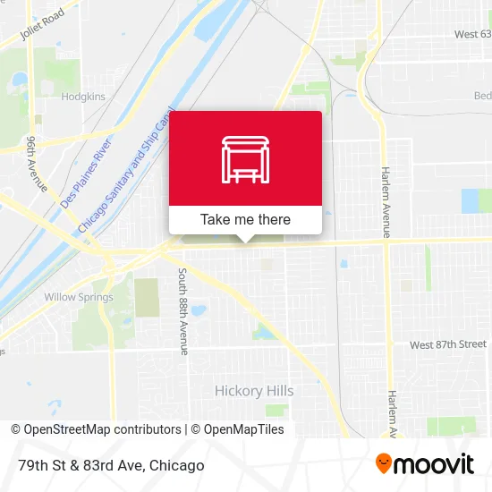 79th St & 83rd Ave map