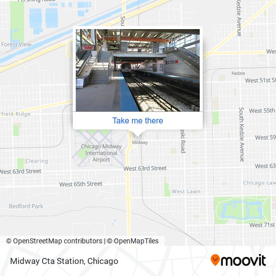 Mapa de Midway Cta Station