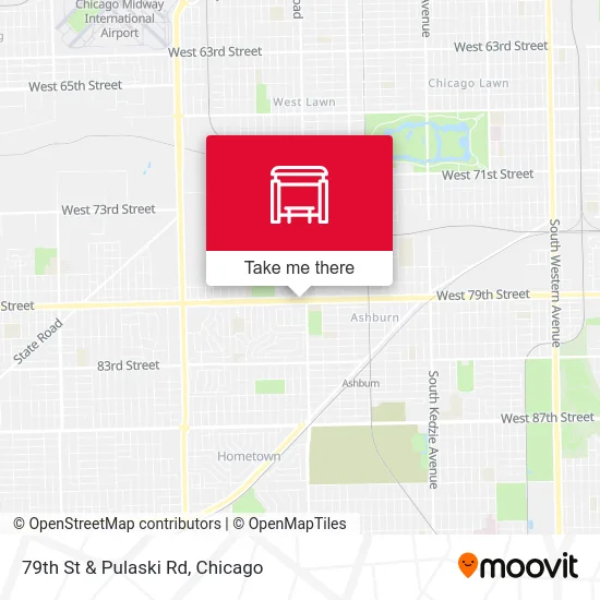 79th St & Pulaski Rd map