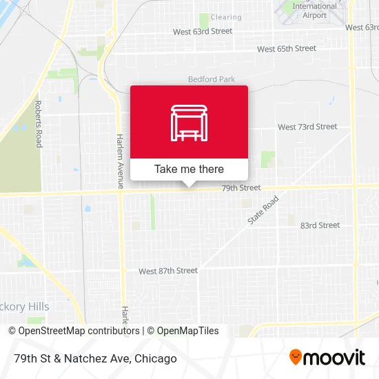 79th St & Natchez Ave map