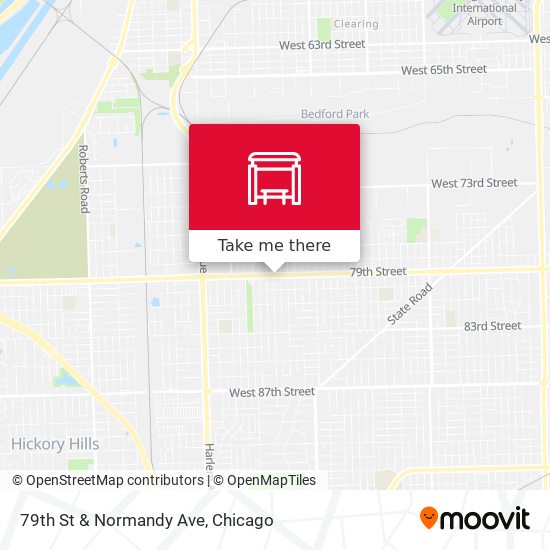 79th St & Normandy Ave map