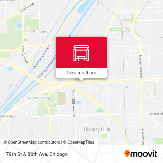 79th St & 86th Ave map