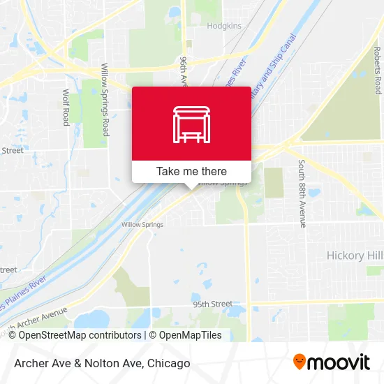 Archer Ave & Nolton Ave map