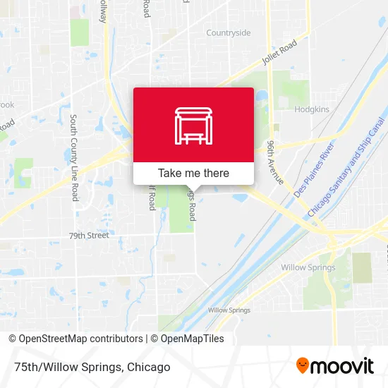 75th/Willow Springs map