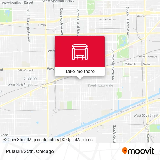 Pulaski/25th map