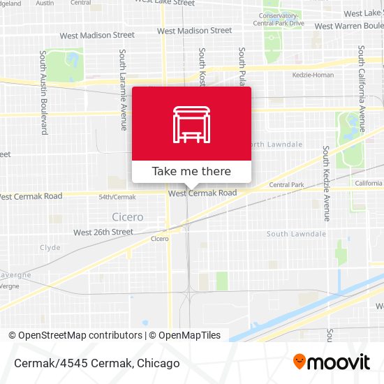 Cermak/4545 Cermak map