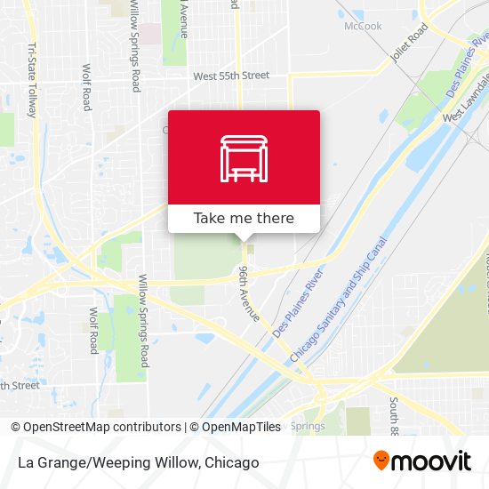 La Grange/Weeping Willow map