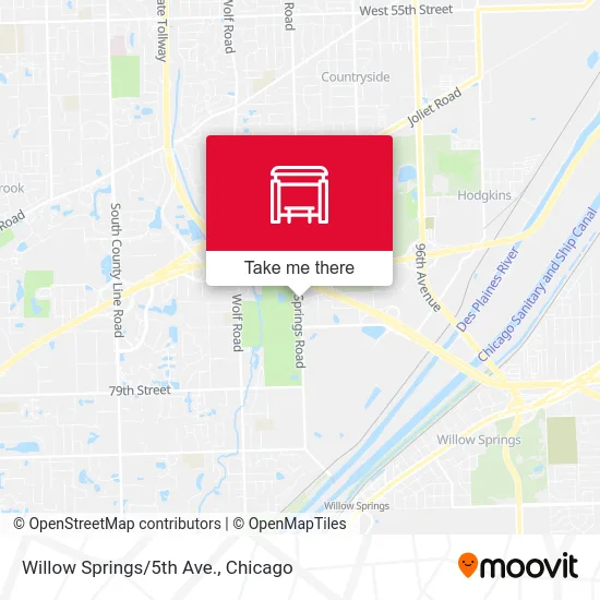 Willow Springs/5th Ave. map