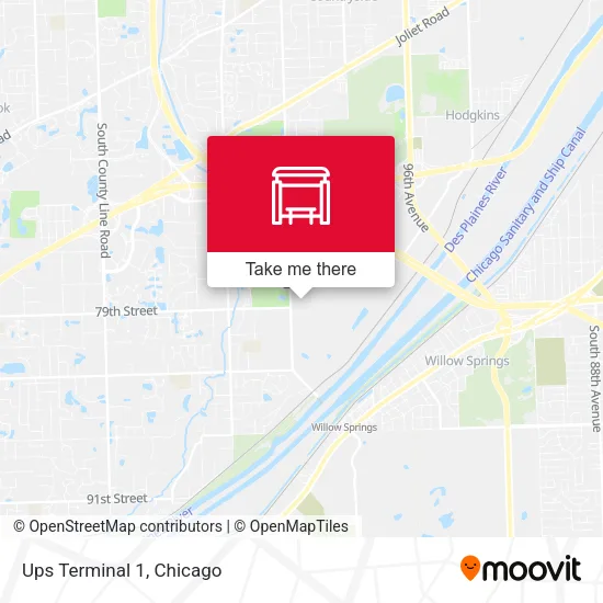 Mapa de Ups Terminal 1
