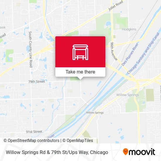 Willow Springs Rd & 79th St / Ups Way map